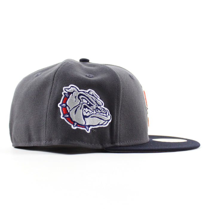 Seattle Mariners x GONZAGA BULLDOGS New Era 59Fifty Fitted Hat (Graphite Gray Navy Gray Under Brim)