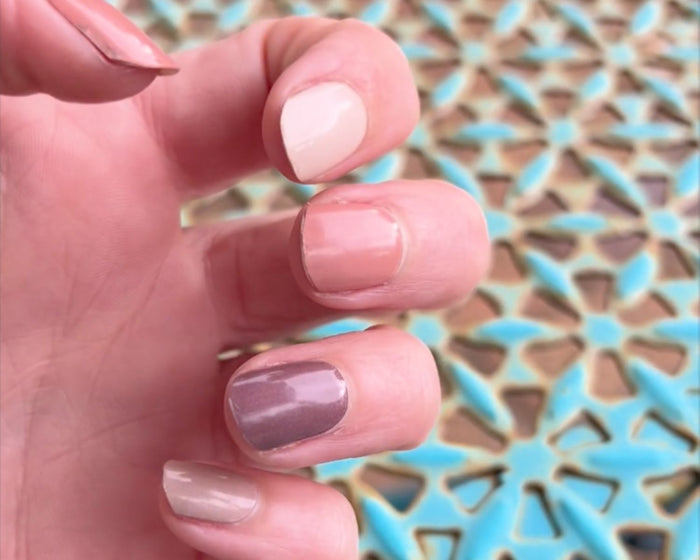 Semi-cured Gel Nail Wraps - Berry Mixed