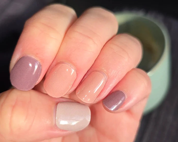 Semi-cured Gel Nail Wraps - Berry Mixed