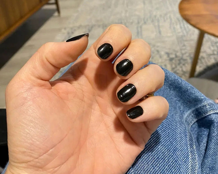 Semi-cured Gel Nail Wraps - Night Black