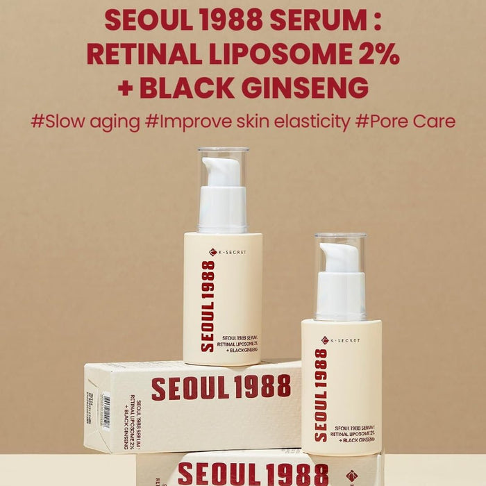 SEOUL 1988 Serum - Retinal Liposome 2% + Black Ginseng 30ml - Beauty Tribe