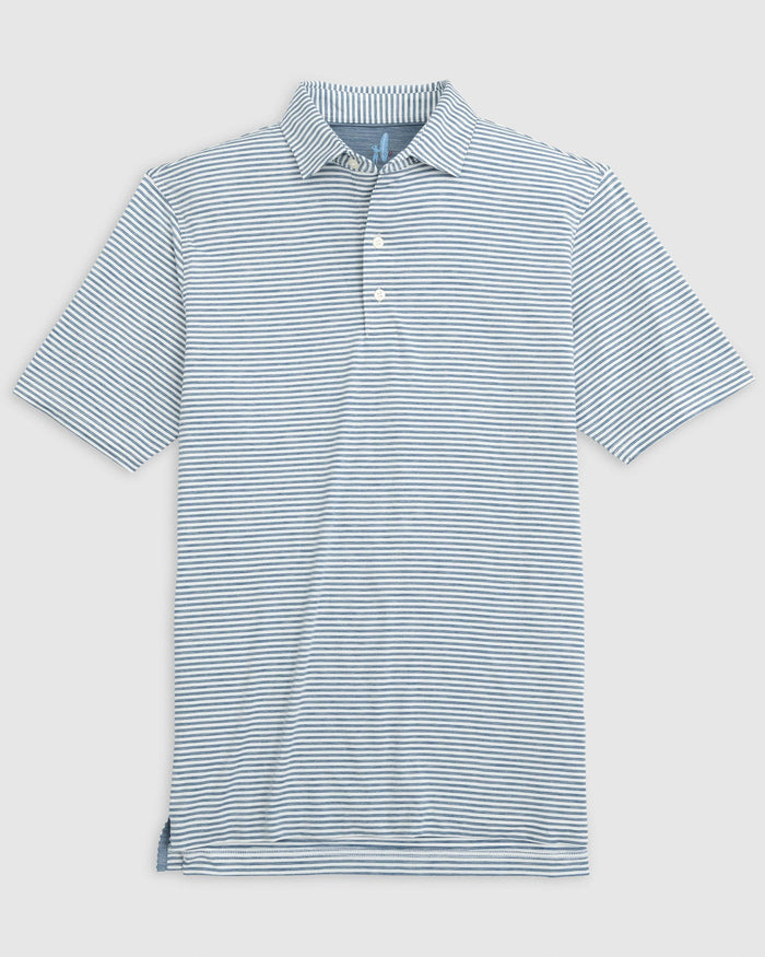 Seymour Featherweight Striped Polo Apparel Johnnie-O Lake Small
