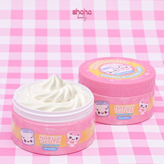 Shaha Beauty Hakuji Gluta Whipped Bleaching Cream 200ml كريم تفتيح البشرة المخفوق من شاها بيوتي هاكوجي جلوتا - Princess Cosmetics Qatar