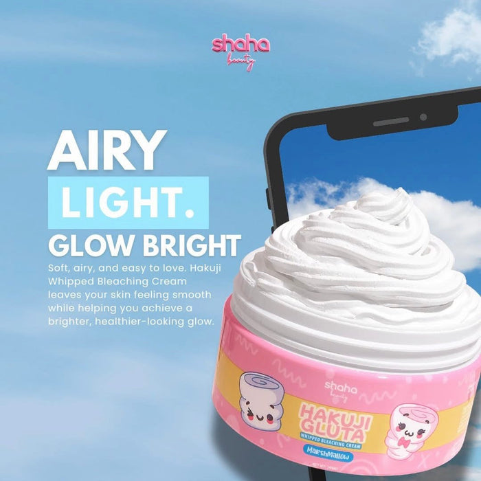 Shaha Beauty Hakuji Gluta Whipped Bleaching Cream 200ml كريم تفتيح البشرة المخفوق من شاها بيوتي هاكوجي جلوتا - Princess Cosmetics Qatar