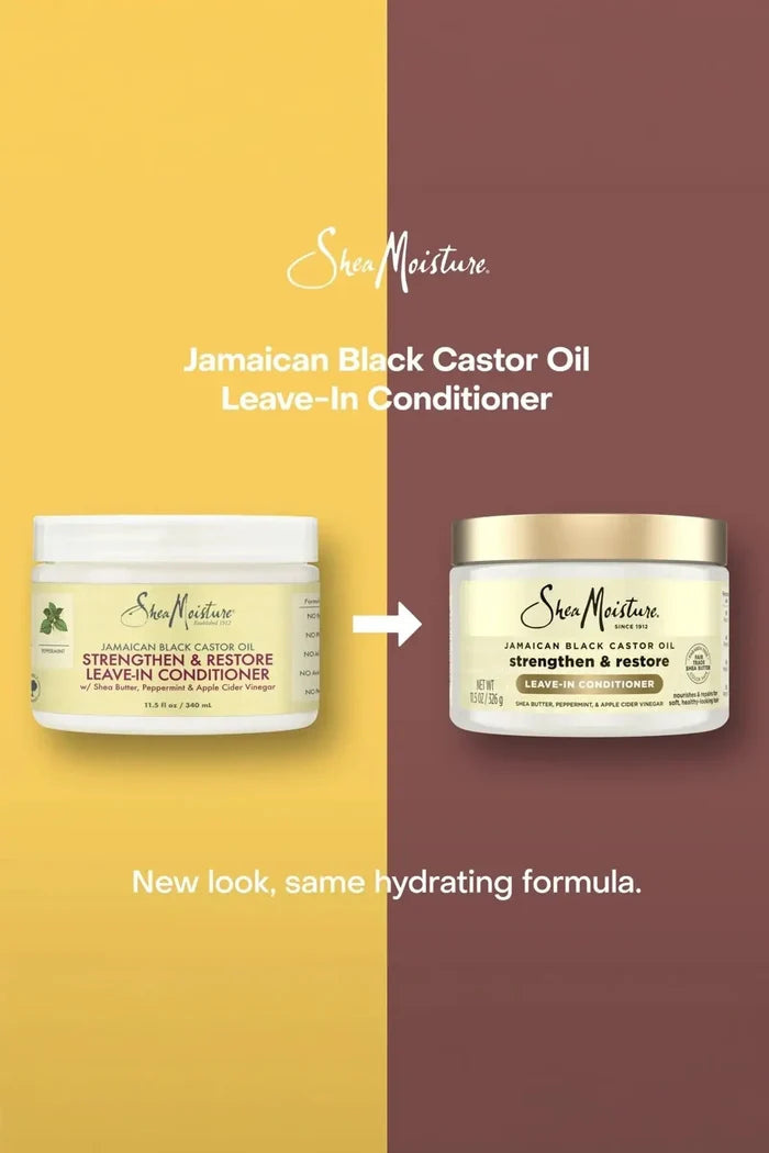 SHEA MOISTURE JAMAICAN BLACK CASTOR OIL STRENGTHEN&RESTORE LEAVE-IN CONDITIONER 11.5oz SHEA MOISTURE