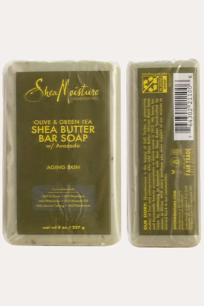 SHEA MOISTURE OLIVE & GREEN TEA SHEA BUTTER SOAP 3.5 oz SHEA MOISTURE