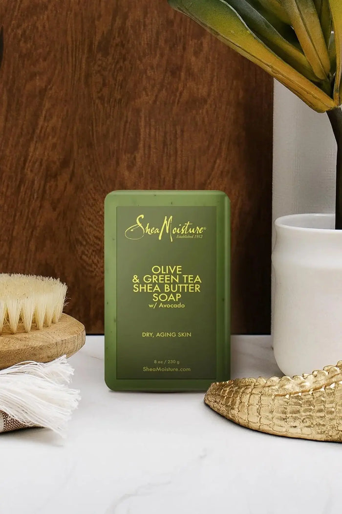 SHEA MOISTURE OLIVE & GREEN TEA SHEA BUTTER SOAP 3.5 oz SHEA MOISTURE