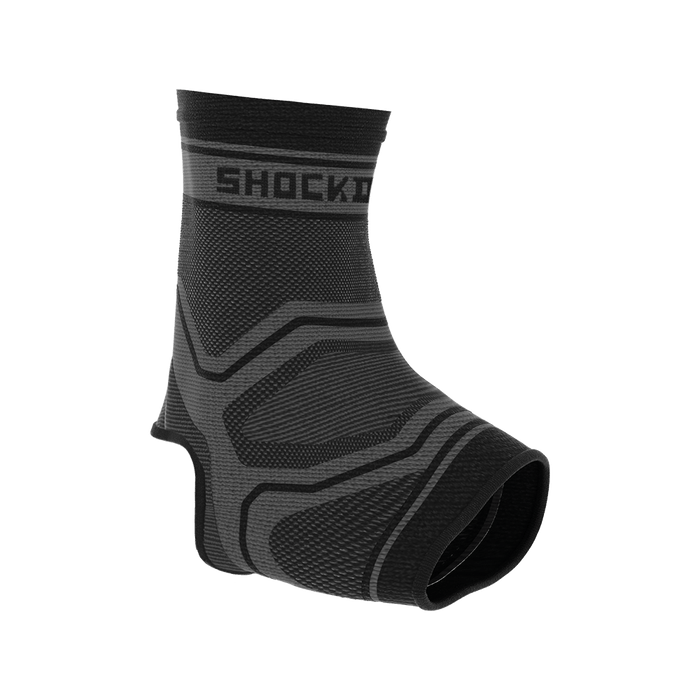 Shock Doctor Compression Knit Ankle Sleeve Accessories United Sports Brands Grey/Black XSmall