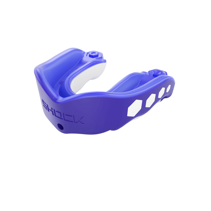 Shock Doctor Gel Max Flavor Fusion Mouthgaurd w/ Convertible Strap Accessories United Sports Brands Blue Rasberry Youth