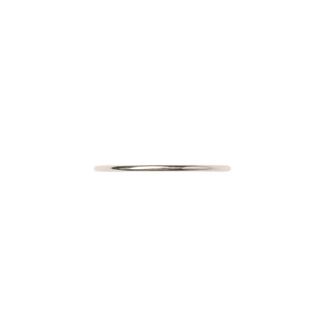Silver Smooth Stacking Ring