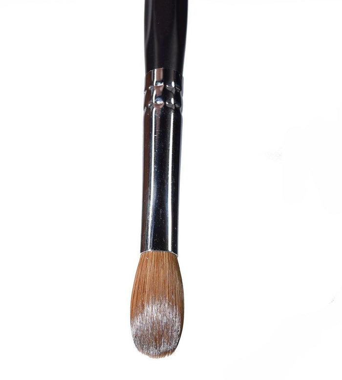 Six Angles - Black Petal Kolinsky Acrylic Nail Brush for Manicure Powder (CRIMPED)