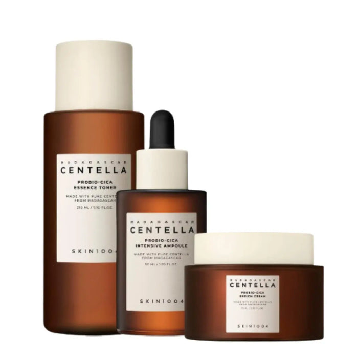 SKIN1004 Madagascar Centella Probio-Cica Toner, Ampoule and Cream Set - DOKAN