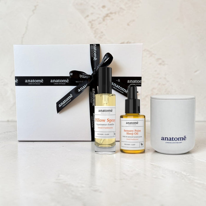 Sleep Candle Gift Set with Frankincense Sleep Oil Practice - anatomē