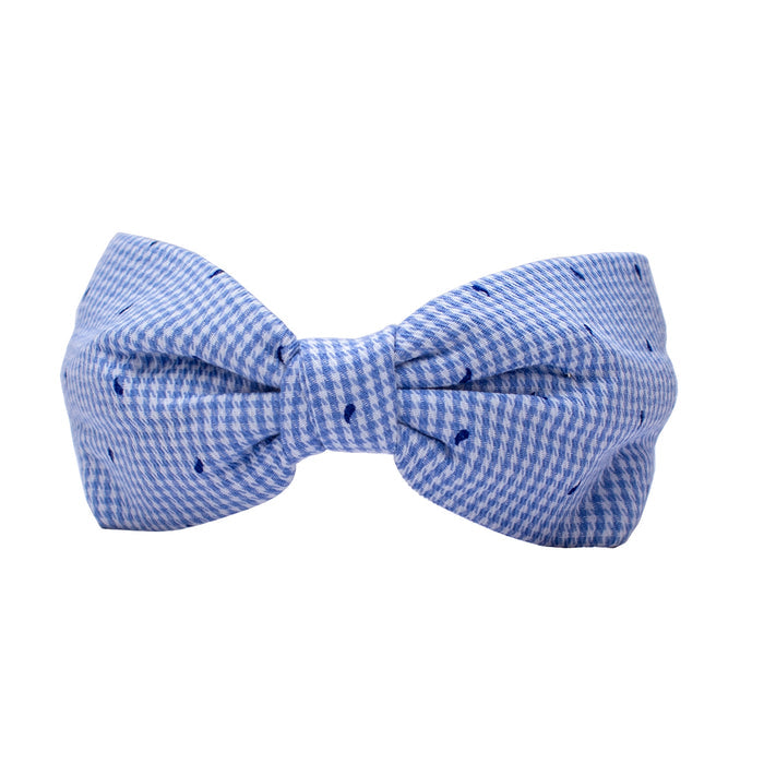 Small Checks Printed Knotted Headband