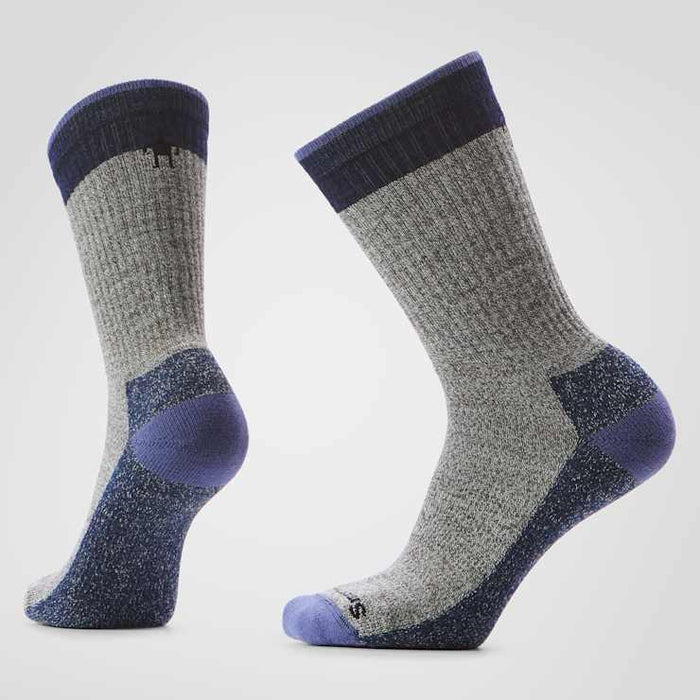 Smartwool Everyday Rollinsville Crew Socks Apparel Smartwool Fossil/Navy Medium