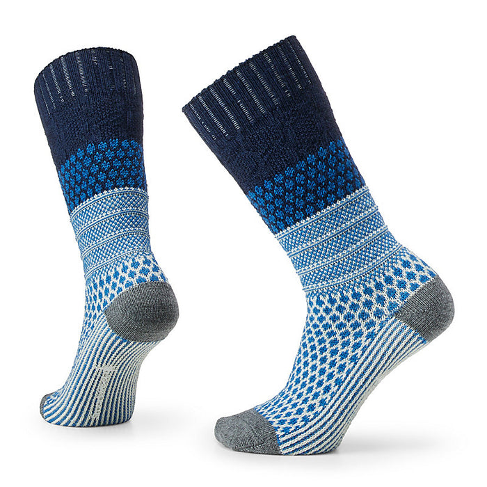 Smartwool Womens Popcorn Cable Sock Apparel Smartwool Deep Navy Small