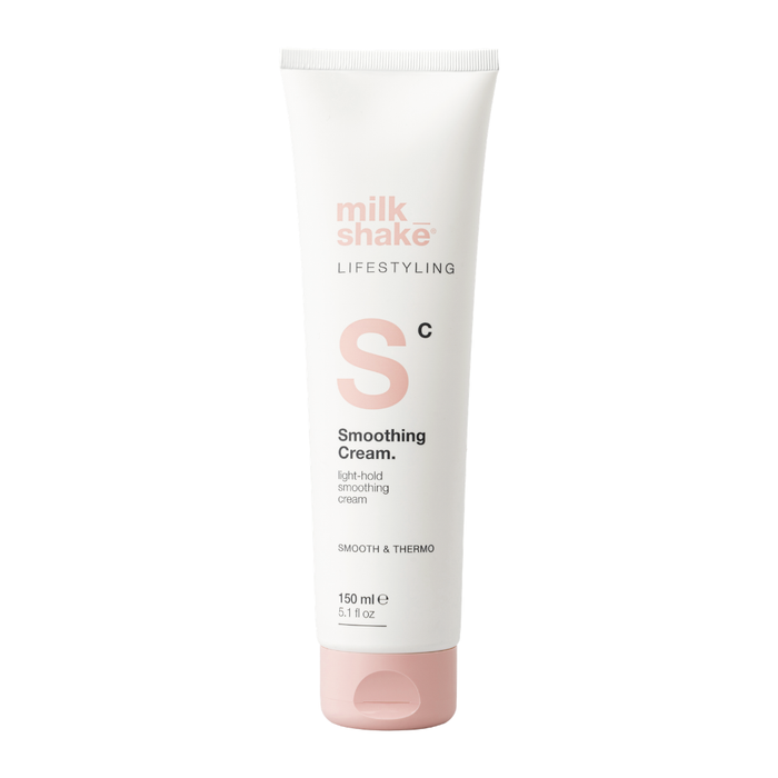 Tube of milk_shake Smoothing Cream on a white background