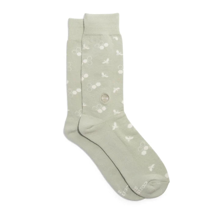 Socks That Build Homes (Green Bees)