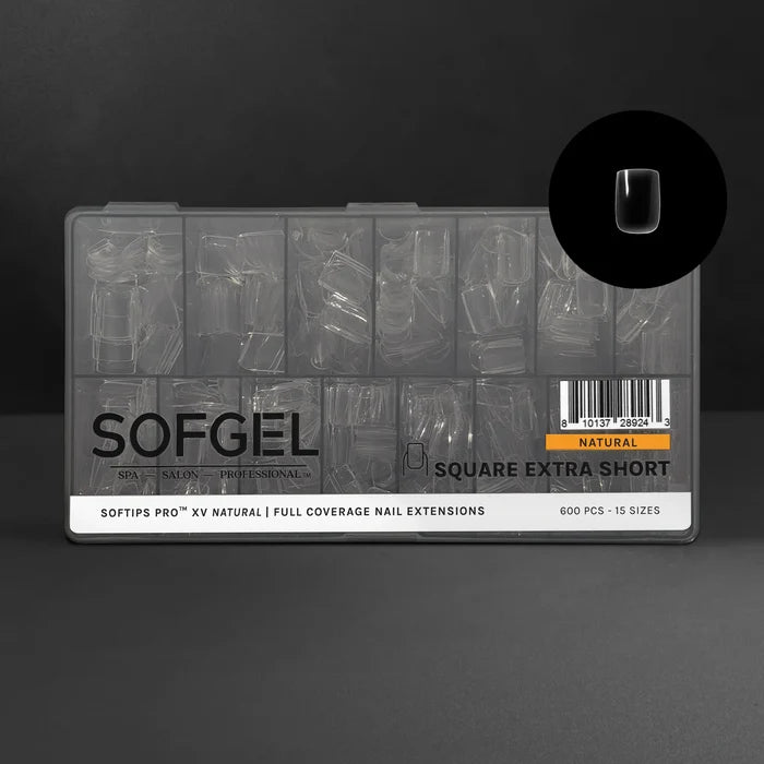 SOFGEL SOFTIPS PRO™ XV NATURAL - SQUARE EXTRA SHORT