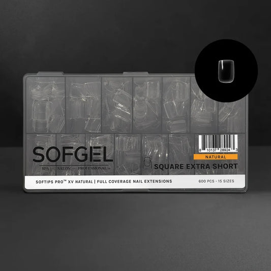 SOFGEL SOFTIPS PRO™ XV NATURAL - SQUARE EXTRA SHORT