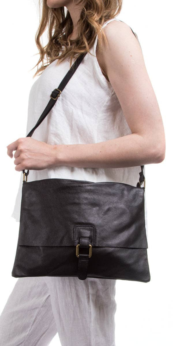 Soft Leather Handbag With Vintage