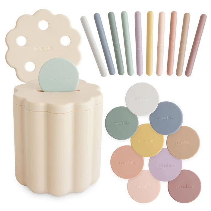 Mushie - Sorting Set - Coin & Tube