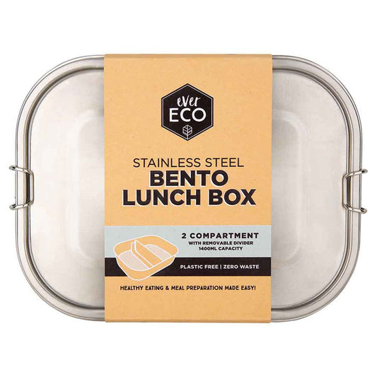 Stainless Steel Bento Lunch Box - 2 Compartments