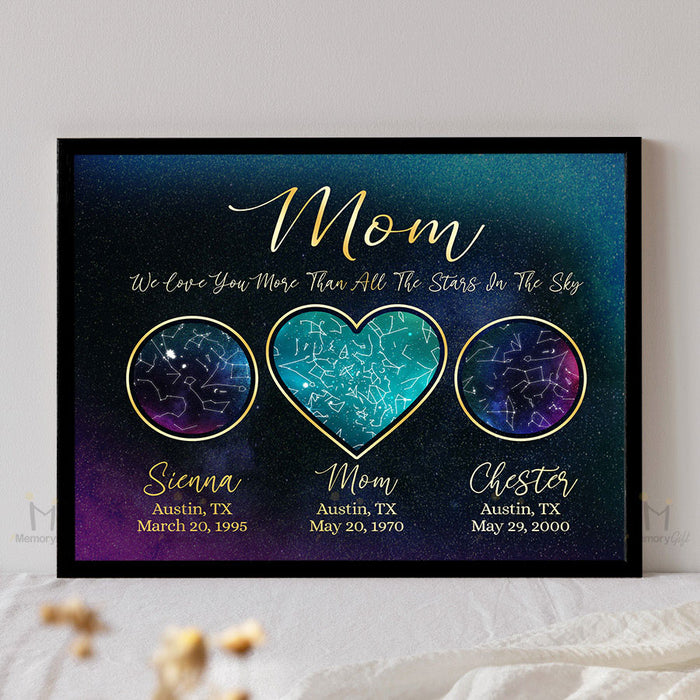 star map canvas for mother's day