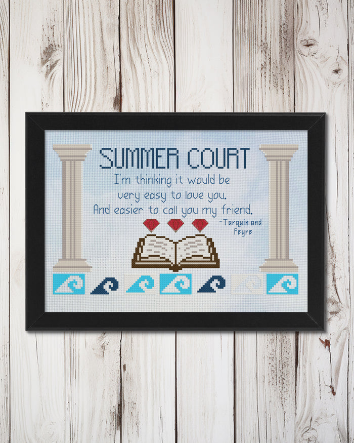 Summer Court Cross Stitch Pattern