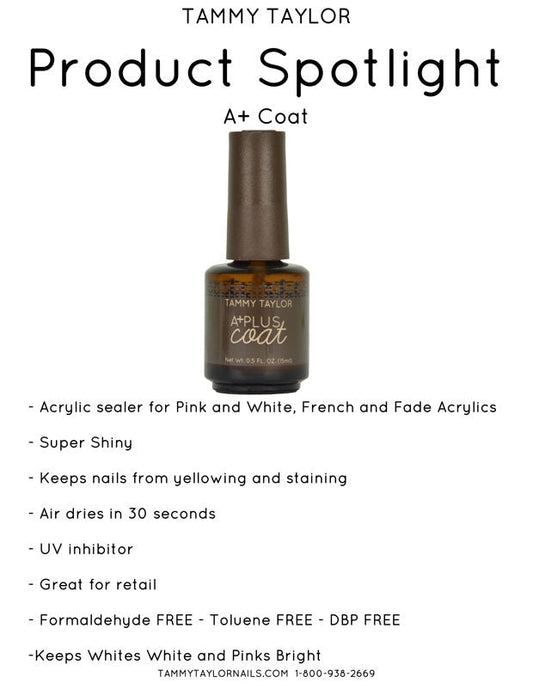 Tammy Taylor - A+Plus Coat - (Pink & White Acrylic Sealer)
