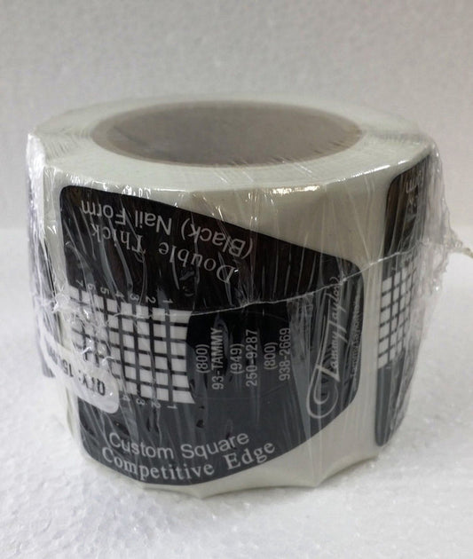 Tammy Taylor Competitive Edge Double Thick Nail Forms - Custom Square- 150 count