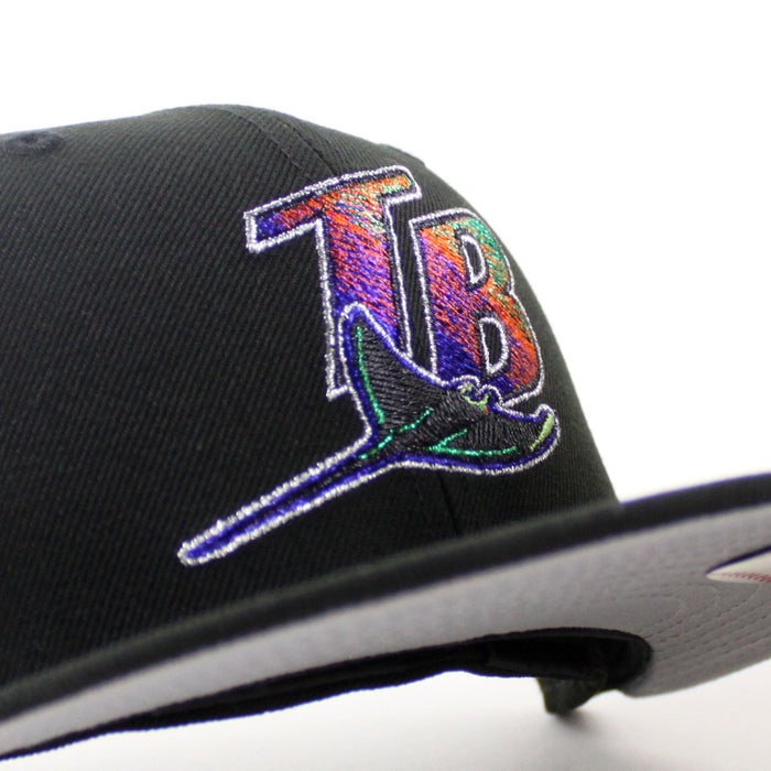 Tampa Bay Devil Rays x Florida Gators New Era 59Fifty Fitted Hat (Black Gray UnderBrim)
