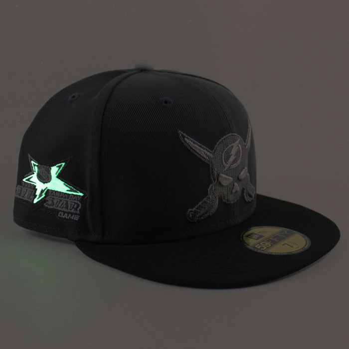 Tampa Bay Lightning 1999 All Star Game New Era 59Fifty Fitted Hat (Graphite Gray Black Gray Under brim)