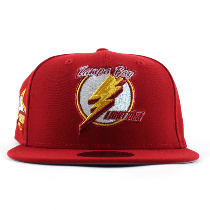 Tampa Bay Lightning All Star Game New Era 59Fifty Fitted Hat (Scarlet Red Gray Under brim)