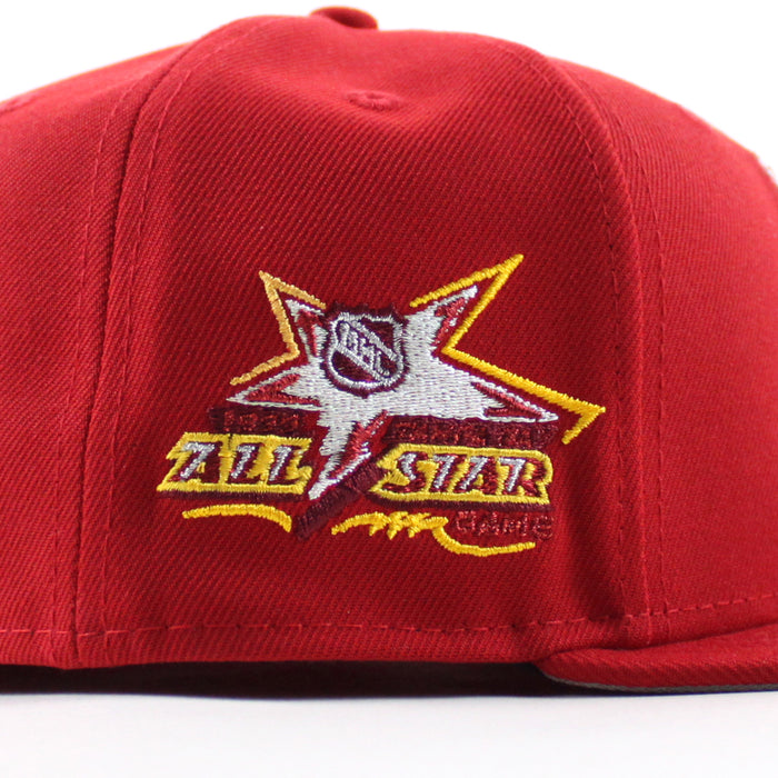 Tampa Bay Lightning All Star Game New Era 59Fifty Fitted Hat (Scarlet Red Gray Under brim)