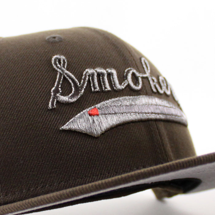 Tampa Smokers Florida State League PatchNew Era 59Fifty Fitted Hat (Walnut Brown Gray Under Brim)