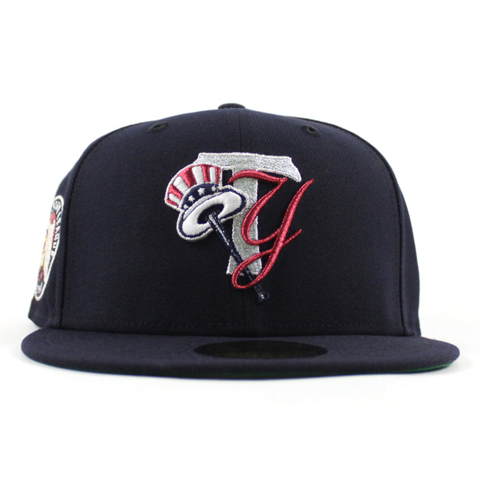 TAMPA YANKEES Florida State League Patch New Era 59Fifty Fitted Hat (Navy Green Under Brim)