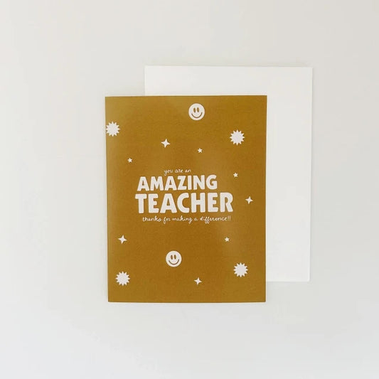 Teacher Appreciation Card