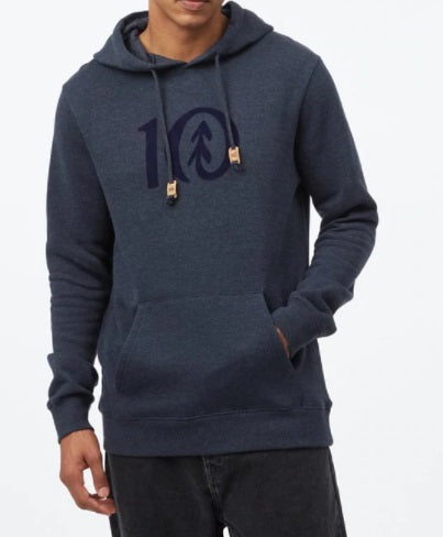 TENTREE FLOKED LOGO MENS HOODIE