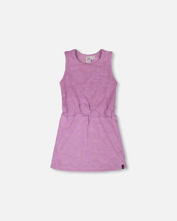 Terry Cloth Beach Dress Lilac-0