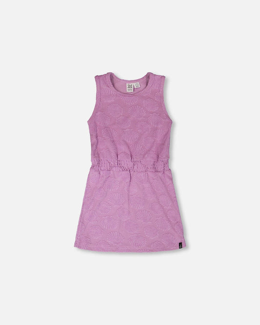 Terry Cloth Beach Dress Lilac-0