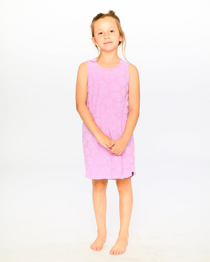 Terry Cloth Beach Dress Lilac-1