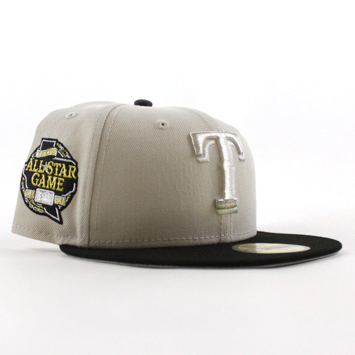 Texas Rangers 2024 All Star Game New Era 59Fifty Fitted Hat (Stone Gray Black Gray Under Brim)