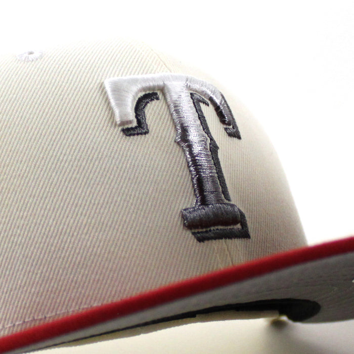 Texas Rangers All Star Game 1939 New Era 59Fifty Fitted Hat (Chrome White Scarlet Red Gray Under Brim)