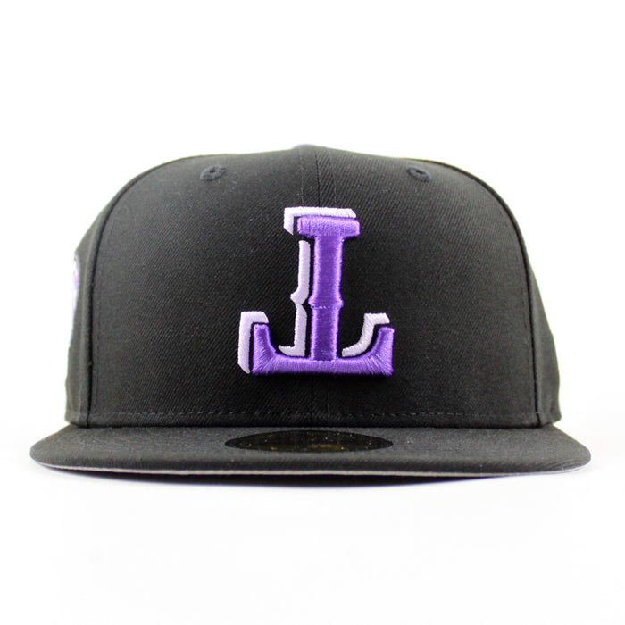 Texas Rangers Skull Patch New Era 59Fifty Fitted Hat (Black Gray Under Brim)