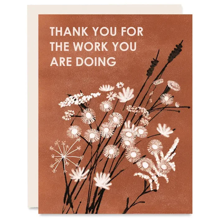 Thank You For the Work Card