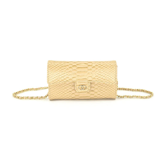 The Bianca Small Clutch-Beige