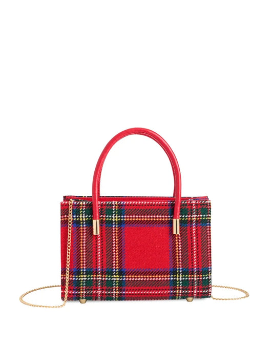 The Charlotte Top Handle Bag-Red