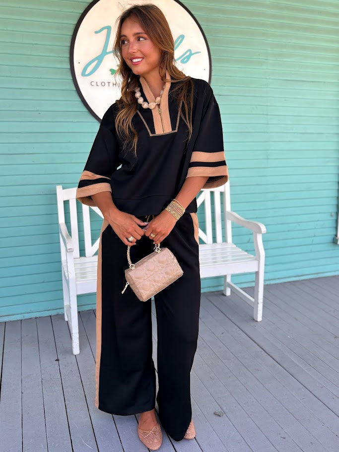 The Kathy Soft 2 Piece Set-Black