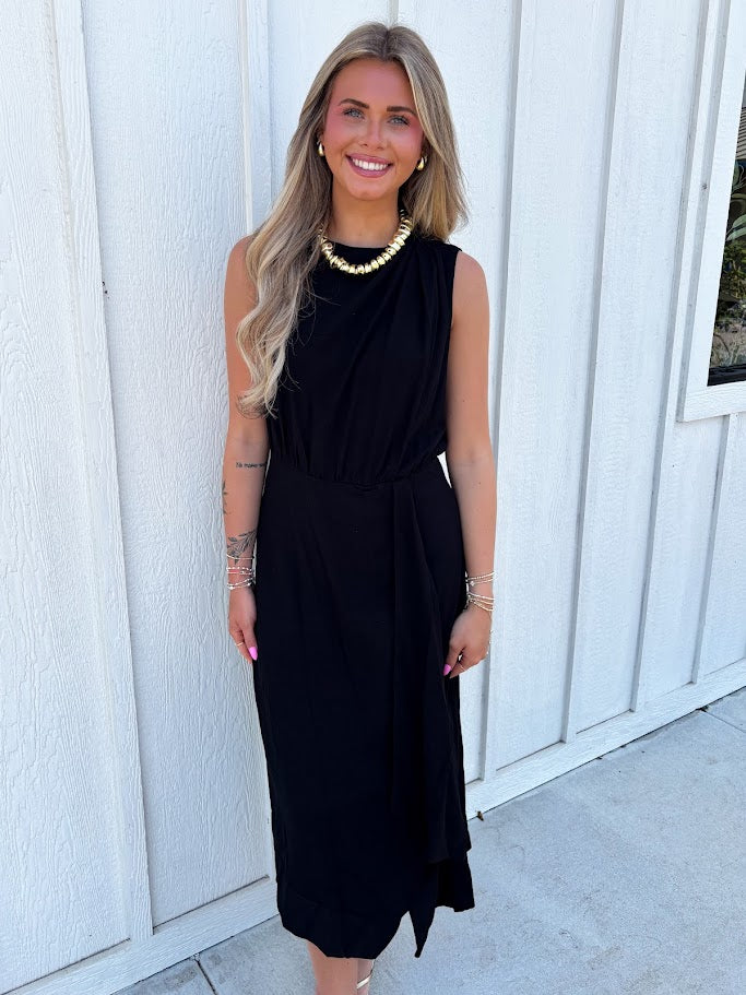 The Liam Sleeveless Dress-Black